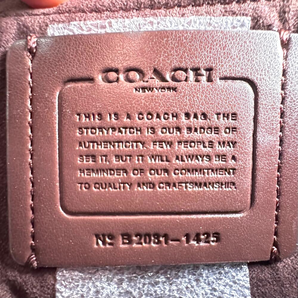 Authentic Coach Klare Butterfly Tea Rose Appliqué Chain Crossbody NWT Rare - Picture 10 of 10